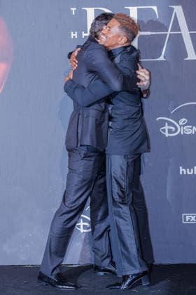 News - Red Carpet - THE BEAUTY Ashton Kutcher and Jeremy Pope attend the red carpet of the movie THE BEAUTY on January 19, 2026 at Terme di Diocleziano, Rome, Italy Rome Terme di Diocleziano Italy Copyright: xEmanuelaxVertollix xLiveMediax LPN_2248957