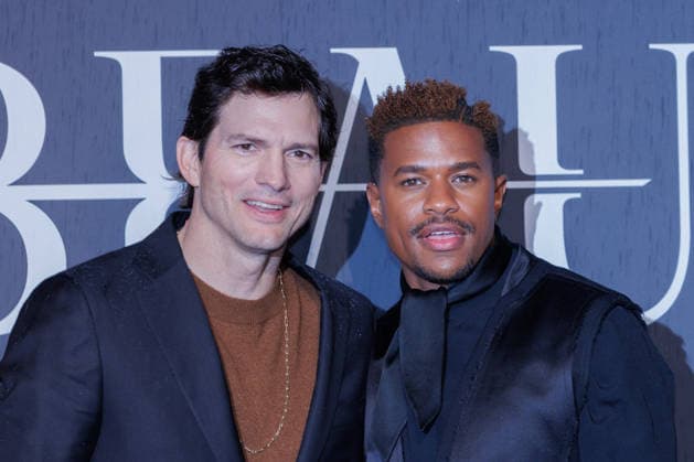 News - Red Carpet - THE BEAUTY Ashton Kutcher and Jeremy Pope attend the red carpet of the movie THE BEAUTY on January 19, 2026 at Terme di Diocleziano, Rome, Italy Rome Terme di Diocleziano Italy Copyright: xEmanuelaxVertollix xLiveMediax LPN_2248963