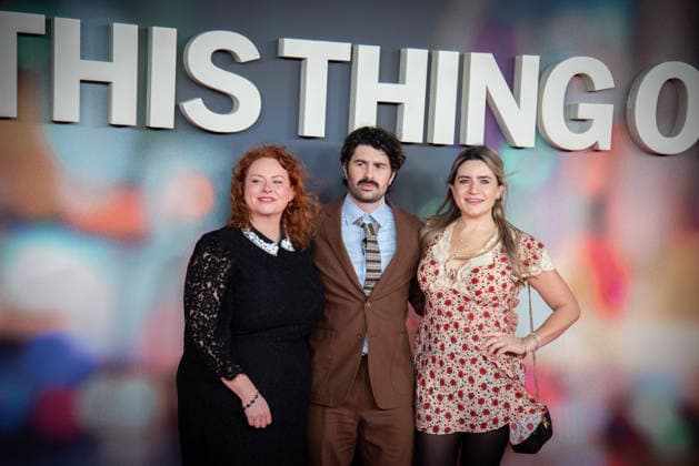 January 19, 2026, London, United Kingdom: Amy Gledhill, Paddy Young and Harriet Kemsley attend the Is This Thing On? UK Gala Screening at Odeon Luxe West End. Is This Thing On? UK Gala Screening at Odeon Luxe West End London United Kingdom - ZUMAs197 20260119_aaa_s197_362 Copyright: xLoredanaxSangiulianox