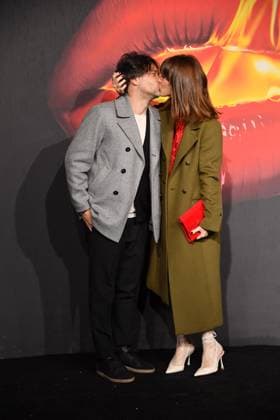 Rome, Baths of Diocletian Premiere of the series The Beauty , In the photo: Diana Del Bufalo with her boyfriend Patrizio  Copyright: xVincenzoxLandix xipa-agency.netx xVincenzoxLandix IPA_Agency_IPA70310524