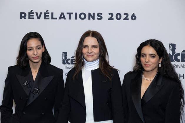 Cesar - Revelations 2026 NB Nadia Melliti, Juliette Binoche, Hafsia Herzi attends the Cesar - Revelations 2026 Photocall at Elysee Montmartre on January 19, 2026 in Paris, France. Photo by Nasser Berzane ABACAPRESS.COM Paris France  Copyright: xBerzanexNasser ABACAx