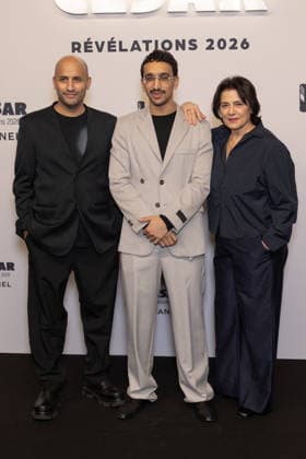 Cesar - Revelations 2026 NB Amine Adjina, Younès Boucif, Hiam Abbass attends the Cesar - Revelations 2026 Photocall at Elysee Montmartre on January 19, 2026 in Paris, France. Photo by Nasser Berzane ABACAPRESS.COM Paris France  Copyright: xBerzanexNasser ABACAx