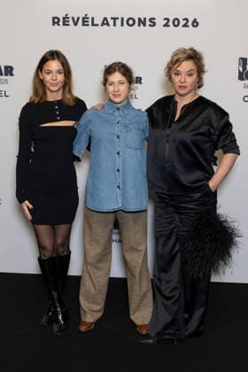 Cesar - Revelations 2026 NB Enya Baroux, Juliette Gasquet, Delphine Baril attends the Cesar - Revelations 2026 Photocall at Elysee Montmartre on January 19, 2026 in Paris, France. Photo by Nasser Berzane ABACAPRESS.COM Paris France  Copyright: xBerzanexNasser ABACAx