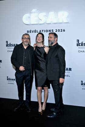 Cesar Revelations 2026 Photocall In Paris. FC PARIS, FRANCE - JANUARY 19 Eric Toledano, Suzanne Lindon and Olivier Nakache attend the Cesar - Revelations 2026 Photocall at Elysee Montmartre on January 19, 2026 in Paris, France. Photo by Franck Castel ABACAPRESS.COM Paris France  Copyright: xCastelxFranck ABACAx