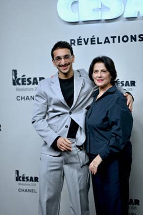Cesar Revelations 2026 Photocall In Paris. FC PARIS, FRANCE - JANUARY 19 Younès Boucif and Hiam Abbas attend the Cesar - Revelations 2026 Photocall at Elysee Montmartre on January 19, 2026 in Paris, France. Photo by Franck Castel ABACAPRESS.COM Paris France  Copyright: xCastelxFranck ABACAx