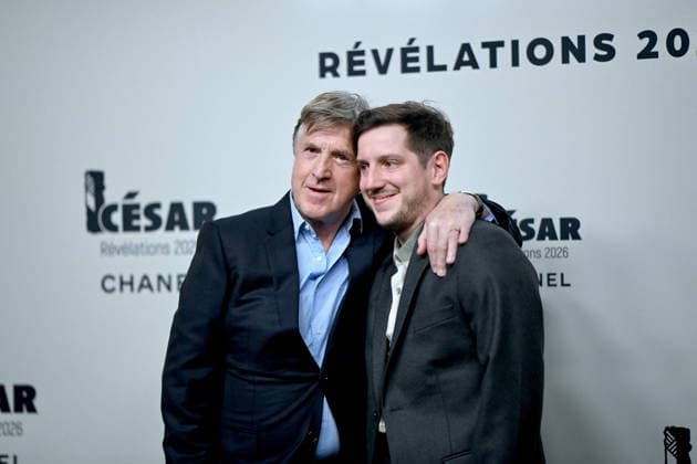 Cesar Revelations 2026 Photocall In Paris. FC PARIS, FRANCE - JANUARY 19 François Cluzet and Jean Chevalier attend the Cesar - Revelations 2026 Photocall at Elysee Montmartre on January 19, 2026 in Paris, France. Photo by Franck Castel ABACAPRESS.COM Paris France  Copyright: xCastelxFranck ABACAx