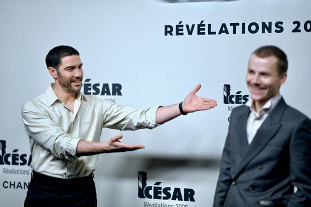 Cesar Revelations 2026 Photocall In Paris. FC PARIS, FRANCE - JANUARY 19 Tahar Rahim and Félix Lefebvre attend the Cesar - Revelations 2026 Photocall at Elysee Montmartre on January 19, 2026 in Paris, France. Photo by Franck Castel ABACAPRESS.COM Paris France  Copyright: xCastelxFranck ABACAx
