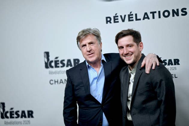 Cesar Revelations 2026 Photocall In Paris. FC PARIS, FRANCE - JANUARY 19 François Cluzet and Jean Chevalier attend the Cesar - Revelations 2026 Photocall at Elysee Montmartre on January 19, 2026 in Paris, France. Photo by Franck Castel ABACAPRESS.COM Paris France  Copyright: xCastelxFranck ABACAx