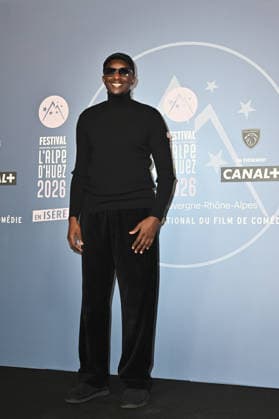 29th L Alpe d Huez Comedy Film Festival Opening Ceremony Ahmed Sylla arriving to the Opening ceremony of the 29th Comedy Film Festival in L Alpe d’Huez, France, on January 19, 2026. Photo by Mireille Ampilhac ABACAPRESS.COM L Alpe d Huez France  Copyright: xAmpilhacxMireille ABACAx