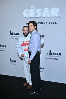 Cesar Revelations 2026 Photocall In Paris. FC PARIS, FRANCE - JANUARY 19 Vincent Macaigne and Abraham Wapler attend the Cesar - Revelations 2026 Photocall at Elysee Montmartre on January 19, 2026 in Paris, France. Photo by Franck Castel ABACAPRESS.COM Paris France  Copyright: xCastelxFranck ABACAx