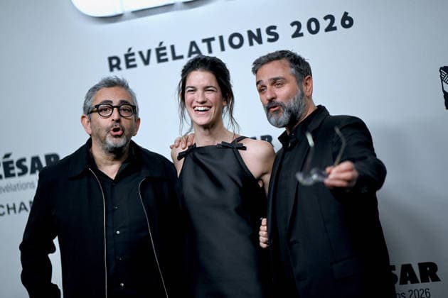 Cesar Revelations 2026 Photocall In Paris. FC PARIS, FRANCE - JANUARY 19 Eric Toledano, Suzanne Lindon and Olivier Nakache attend the Cesar - Revelations 2026 Photocall at Elysee Montmartre on January 19, 2026 in Paris, France. Photo by Franck Castel ABACAPRESS.COM Paris France  Copyright: xCastelxFranck ABACAx