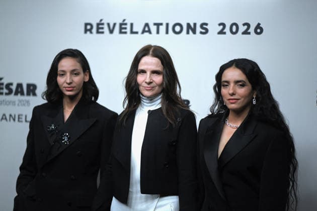 Cesar Revelations 2026 Photocall In Paris. FC PARIS, FRANCE - JANUARY 19 Nadia Melliti, Juliette Binoche and Hafsia Herzi attend the Cesar - Revelations 2026 Photocall at Elysee Montmartre on January 19, 2026 in Paris, France. Photo by Franck Castel ABACAPRESS.COM Paris France  Copyright: xCastelxFranck ABACAx