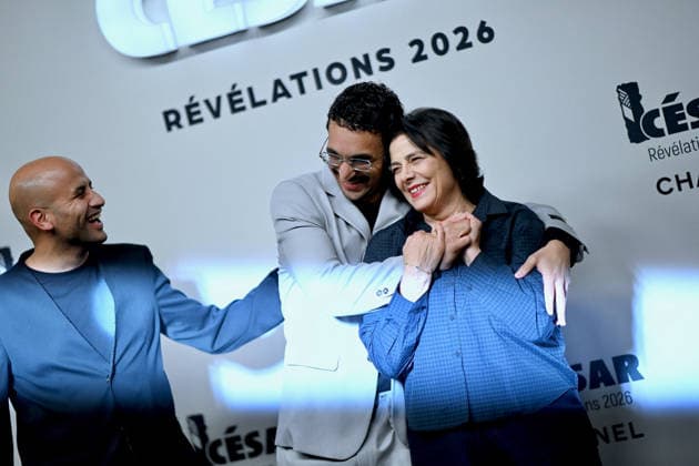 Cesar Revelations 2026 Photocall In Paris. FC PARIS, FRANCE - JANUARY 19 Younès Boucif and Hiam Abbas attend the Cesar - Revelations 2026 Photocall at Elysee Montmartre on January 19, 2026 in Paris, France. Photo by Franck Castel ABACAPRESS.COM Paris France  Copyright: xCastelxFranck ABACAx