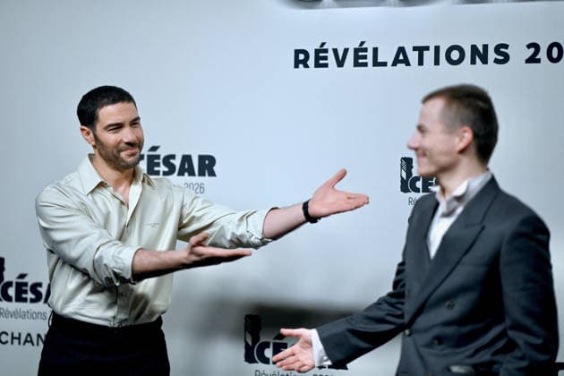 Cesar Revelations 2026 Photocall In Paris. FC PARIS, FRANCE - JANUARY 19 Tahar Rahim and Félix Lefebvre attend the Cesar - Revelations 2026 Photocall at Elysee Montmartre on January 19, 2026 in Paris, France. Photo by Franck Castel ABACAPRESS.COM Paris France  Copyright: xCastelxFranck ABACAx