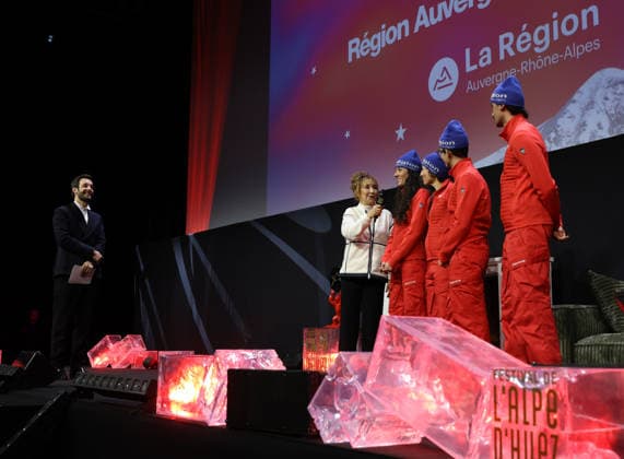 29eme Festival International du Film de Comedie de lAlpe dHuez 2026 International Alpe d Huez Comedy Film Festival Bertrand Usclat, Marie Anne Chazel and the jury monitors of the Region Auvergne Rhone Alpes 452324 2026 01 19 Alpe dHuez France  Copyright: xIsabellexVautierx xStarfacex STAR_452324_113