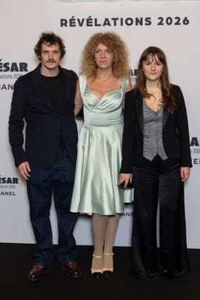 Cesar - Revelations 2026 NB Félix Moati, Baya Kasmi, Patience Munchenbach attends the Cesar - Revelations 2026 Photocall at Elysee Montmartre on January 19, 2026 in Paris, France. Photo by Nasser Berzane ABACAPRESS.COM Paris France  Copyright: xBerzanexNasser ABACAx