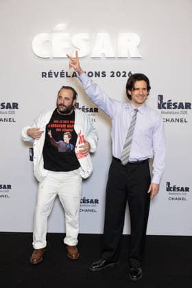Cesar - Revelations 2026 NB Vincent Macaigne, Abraham Wapler attends the Cesar - Revelations 2026 Photocall at Elysee Montmartre on January 19, 2026 in Paris, France. Photo by Nasser Berzane ABACAPRESS.COM Paris France  Copyright: xBerzanexNasser ABACAx
