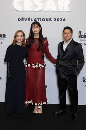 Cesar - Revelations 2026 NB Isabelle Huppert, Bella Kim, Koya Kamura attends the Cesar - Revelations 2026 Photocall at Elysee Montmartre on January 19, 2026 in Paris, France. Photo by Nasser Berzane ABACAPRESS.COM Paris France  Copyright: xBerzanexNasser ABACAx