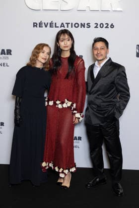 Cesar - Revelations 2026 NB Isabelle Huppert, Bella Kim, Koya Kamura attends the Cesar - Revelations 2026 Photocall at Elysee Montmartre on January 19, 2026 in Paris, France. Photo by Nasser Berzane ABACAPRESS.COM Paris France  Copyright: xBerzanexNasser ABACAx