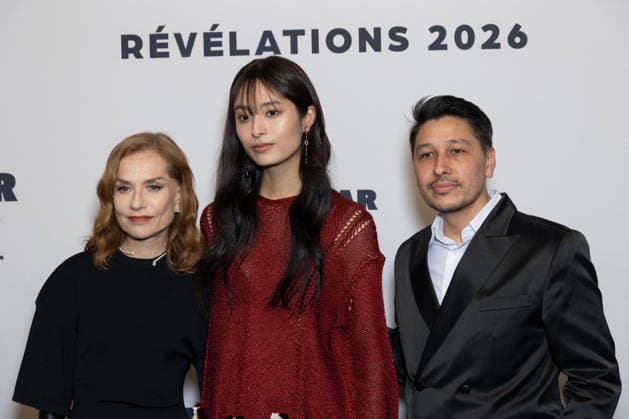 Cesar - Revelations 2026 NB Isabelle Huppert, Bella Kim, Koya Kamura attends the Cesar - Revelations 2026 Photocall at Elysee Montmartre on January 19, 2026 in Paris, France. Photo by Nasser Berzane ABACAPRESS.COM Paris France  Copyright: xBerzanexNasser ABACAx