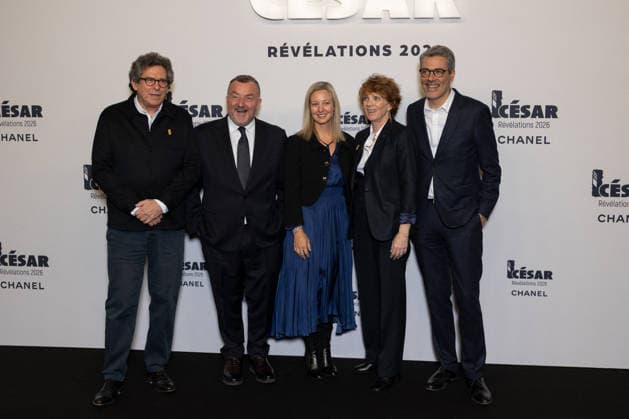 Cesar - Revelations 2026 NB Patrick Sobelman, Gérald-Brice Viret, Anna Marsch, Ariane Toscan Du Plantier and Deputy General Manager of CANAL+ France in charge of Channels and Programs, Jean-Marc Juramie attends the Cesar - Revelations 2026 Photocall at Elysee Montmartre on January 19, 2026 in Paris, France. Photo by Nasser Berzane ABACAPRESS.COM Paris France  Copyright: xBerzanexNasser ABACAx