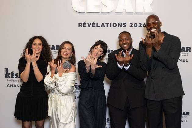 Cesar - Revelations 2026 NB Oulaya Amamra, Lou Anna Hamon, Princia Car, Housam Mohamed and Jean-Pascal Zadi attends the Cesar - Revelations 2026 Photocall at Elysee Montmartre on January 19, 2026 in Paris, France. Photo by Nasser Berzane ABACAPRESS.COM Paris France  Copyright: xBerzanexNasser ABACAx