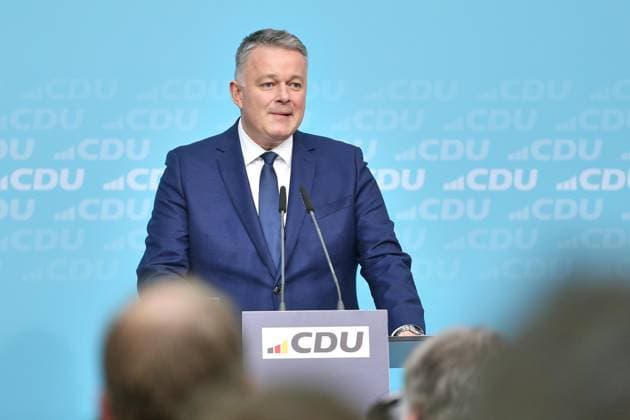 Berlin, Deutschland, 19.01.2026: Konrad-Adenauer-Haus: Pressekonferenz in der CDU-Bundesgeschäftsstelle: Gordon Schnieder (CDU) *** Berlin, Germany, 19 01 2026 Konrad Adenauer Haus Press conference at the CDU Federal Office Gordon Schnieder CDU Copyright: xdtsxNachrichtenagenturx dts_102432