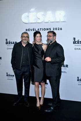 Cesar Revelations 2026 Photocall In Paris. FC PARIS, FRANCE - JANUARY 19 Eric Toledano, Suzanne Lindon and Olivier Nakache attend the Cesar - Revelations 2026 Photocall at Elysee Montmartre on January 19, 2026 in Paris, France. Photo by Franck Castel ABACAPRESS.COM Paris France  Copyright: xCastelxFranck ABACAx