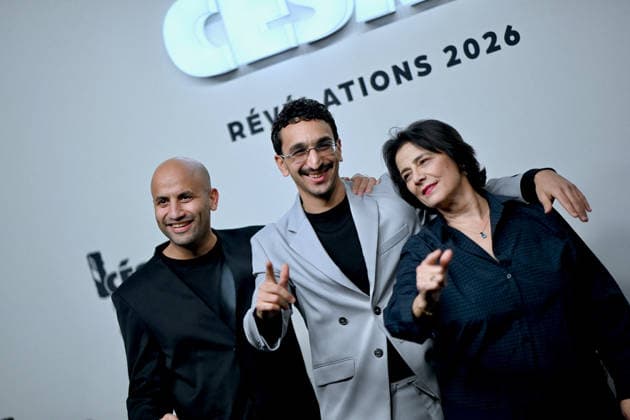 Cesar Revelations 2026 Photocall In Paris. FC PARIS, FRANCE - JANUARY 19 Younès Boucif and Hiam Abbas attend the Cesar - Revelations 2026 Photocall at Elysee Montmartre on January 19, 2026 in Paris, France. Photo by Franck Castel ABACAPRESS.COM Paris France  Copyright: xCastelxFranck ABACAx