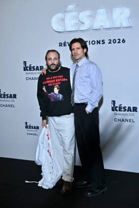 Cesar Revelations 2026 Photocall In Paris. FC PARIS, FRANCE - JANUARY 19 Vincent Macaigne and Abraham Wapler attend the Cesar - Revelations 2026 Photocall at Elysee Montmartre on January 19, 2026 in Paris, France. Photo by Franck Castel ABACAPRESS.COM Paris France  Copyright: xCastelxFranck ABACAx