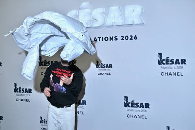 Cesar Revelations 2026 Photocall In Paris. FC PARIS, FRANCE - JANUARY 19 Vincent Macaigne and Abraham Wapler attend the Cesar - Revelations 2026 Photocall at Elysee Montmartre on January 19, 2026 in Paris, France. Photo by Franck Castel ABACAPRESS.COM Paris France  Copyright: xCastelxFranck ABACAx