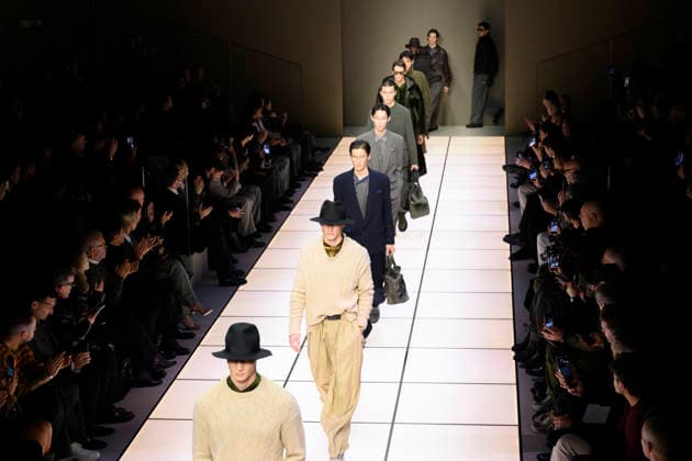 Milan Fashion Week - Men F W 2026-27 Giorgio Armani Fashion Show Vibes Milan, Italy Milan Fashion Week - Men F W 2026-27 Giorgio Armani Fashion Show Vibes Milan, Italy 19th January 2026 SGPItalia id 134325_003 Not Exclusive  Copyright: xALFONSOxCATALANO SGPITALIAx