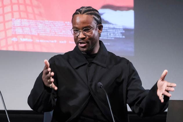 Akinola Davies Jr on the talk show Mark Kermode Live in 3D at BFI Southbank London, 19 01 2026 Foto:xJ.xEdwardsx xFuturexImagex kermode_6102