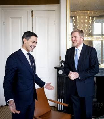 Den Haag, The Netherlands, 2026-01-20 08:59:16 DEN BOSH, 20-01-2026, Huis ten Bosh Palace Reception of the House of Representatives faction leaders D66, PvV and VVD at Huis ten Bosh Palace PHOTO: NLBeeld POOL Sem van der WalIn the photo: Rob Jetten Credit: NL Beeld Patrick van Emst  Copyright: xx x