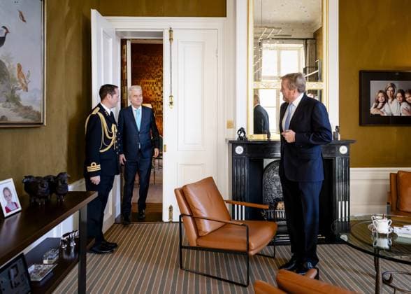 Den Haag, The Netherlands, 2026-01-20 10:13:29 DEN BOSH, 20-01-2026, Huis ten Bosh Palace Reception of the House of Representatives faction leaders D66, PvV and VVD at Huis ten Bosh Palace PHOTO: NLBeeld POOL Sem van der WalIn the photo: Geert Wilders Credit: NL Beeld Patrick van Emst  Copyright: xx x