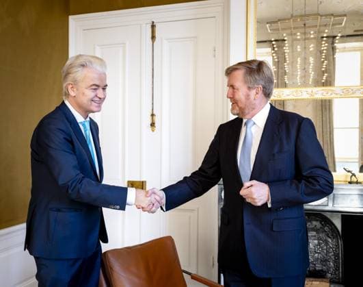 Den Haag, The Netherlands, 2026-01-20 10:13:34 DEN BOSH, 20-01-2026, Huis ten Bosh Palace Reception of the House of Representatives faction leaders D66, PvV and VVD at Huis ten Bosh Palace PHOTO: NLBeeld POOL Sem van der WalIn the photo: Geert Wilders Credit: NL Beeld Patrick van Emst  Copyright: xx x