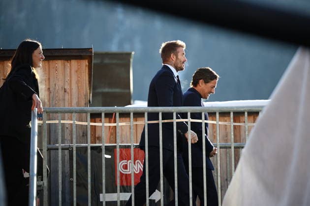 David Beckam at World Economic Forum Annual Meeting 2026 - Davos British former football player David Beckham during the World Economic Forum (WEF) annual meeting in Davos, Switzerland on January 20, 2026. The World Economic Forum takes place in Davos from January 19 to January 23, 2026. Photo by Raphael Lafargue ABACAPRESS.COM Davos-Klosters Switzerland  Copyright: xLafarguexRaphael ABACAx