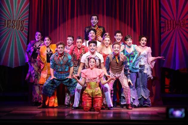 Antonio Banderas presents Godspell, The Musical in Madrid Photographs of the cast during the presentation of Godspell, The Musical at the Gran Teatro Pavón, on January 20, 2026, in Madrid Spain FAMOUS MUSICAL GOSPELL Raú Madrid Madrid Madrid Spain  Copyright: xRaulxTerrelx 7231315