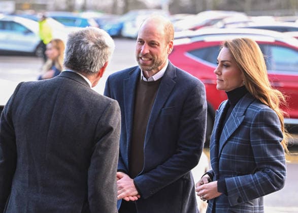 The Prince and Princess of Wales arrive to visit the National Curling Academy in Stirling as part of their visit to Stirling and Falkirk Featuring: William, Prince of Wales, Catherine, Princess of Wales Where: Stirling, United Kingdom When: 20 Jan 2026 Credit: Cover Images EDITORIAL USE ONLY. NOT FOR USE BY NEWSPAPERS BASED IN THE UK. Copyright: xx coverimg55397874