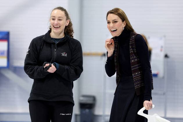 The Prince and Princess of Wales visit the National Curling Academy The Prince and Princess of Wales visit the National Curling Academy and meet with the Team GB and Paralympics GB Curling teams ahead of the Winter Olympic Games, in Stirling, Scotland, UK, on the 20th January 2026. Picture by Russell Cheyne WPA-Pool Stirling National Curling Academy Stirlingshire United Kingdom  WHA-0807