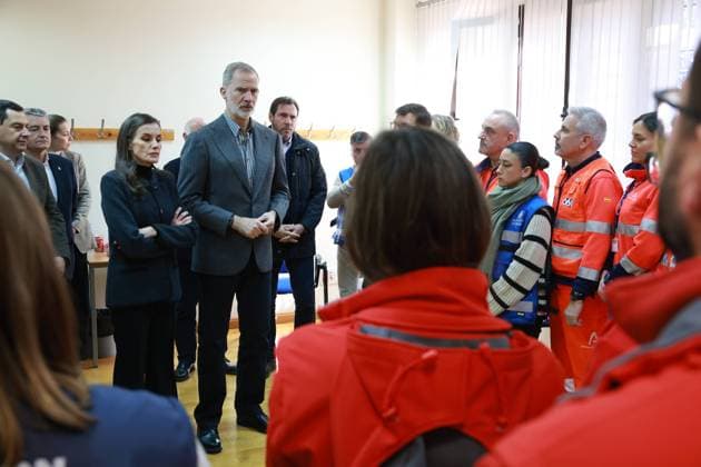Spanish King Felipe VI and Letizia during a visit to Reina Sofia Hospital after Adamuz railway train accident in Cordoba on Tuesday, 20 January 2026. Cordon Press 