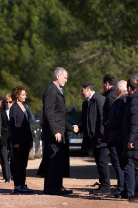 Spanish Royals Visit Adamuz and Cordoba To Offer Their Support To The Train Accident Victims King Felipe VI of Spain, Queen Letizia of Spain visit the command post in Adamuz after a train collision in Adamuz (close to Cordoba), the authorities say at least 41 were killed and more than 150 were injured when a train collided with a derailed train on the evening of January 18 on January 20, 2026 in Adamuz, Spain Photo by IMAGO MPG Adamuz Andalucia Spain  Copyright: xMPGx