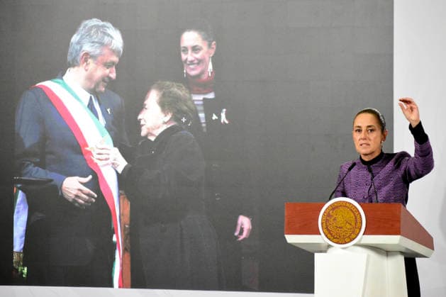MexicoÃ¢â‚¬â ¢s President Claudia Sheinbaum Pardo speaks about the measles outbreak and vaccination campaigns during a briefing conference at the National Palace. on January 20, 2026, in Mexico City, Mexico. Mexico City Mexico - ZUMAe321 20260120_zia_e321_006 Copyright: xLuisxBarronx