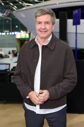 boot Messe Blue Motion Night 2026 Gallery owner Harry Mensing flew in from Mallorca especially for the big party Düsseldorf boot Messe NRW Germany