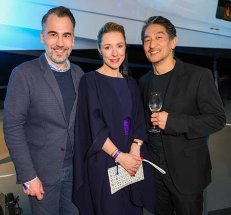 boot Messe Blue Motion Night 2026 Patrick Czelinski with actress Friederike Linke Einsatz Seeler at RTL with her husband Takao Baba Choreographer and dancer Düsseldorf boot Messe NRW Germany