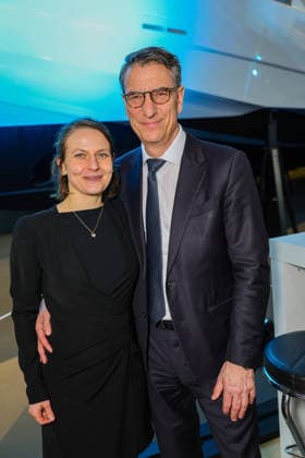 boot Messe Blue Motion Night 2026 Lawyer Dr. Reinhold Ernst with his wife Ruth Ernst Düsseldorf boot Messe NRW Germany