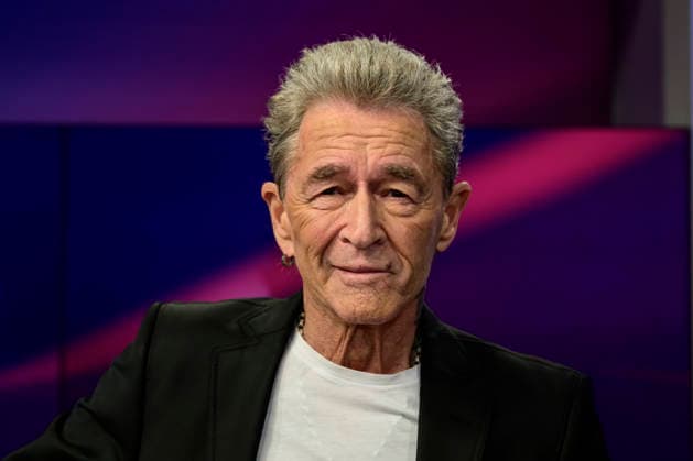GER, Berlin, studio, guest on maischberger, political talk show, TV, format, with host Sandra Maischberger, Das Erste, from Adlershof at Studio 20, pictured from left Peter Maffay musician , January 20, 2026, Copyright: HMBxMedia UwexKoch