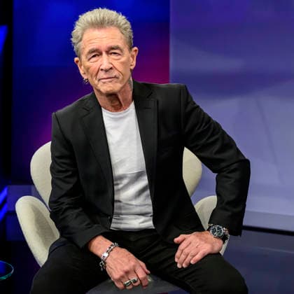 GER, Berlin, studio, guest on maischberger, political talk show, TV, format, with host Sandra Maischberger, Das Erste, from Adlershof at Studio 20, pictured from left Peter Maffay musician , January 20, 2026, Copyright: HMBxMedia UwexKoch