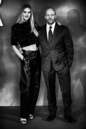 UK Premiere of Shelter on Tuesday 20 January 2026 Rosie Huntington-Whiteley and Jason Statham seen at the UK Premiere of Shelter on Tuesday 20 January 2026 at Cineworld Leicester Square, London. Editors Note: Image converted to monochrome., Credit:Julie Edwards Avalon  Copyright: xJuliexEdwardsx xAvalonx 1067750886