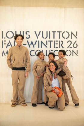PFW Louis Vuitton Photocall EB Pharrell Williams wife Helen Lasichanh (2R) and their children attends the Louis Vuitton Menswear Fall Winter 2026-2027 show as part of Paris Fashion Week on January 20, 2026 in Paris, France. Photo by Eliot Blondet ABACAPRESS.COM Paris France France  Copyright: xBlondetxEliot ABACAx